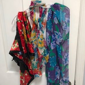 3 Colorful Scarves